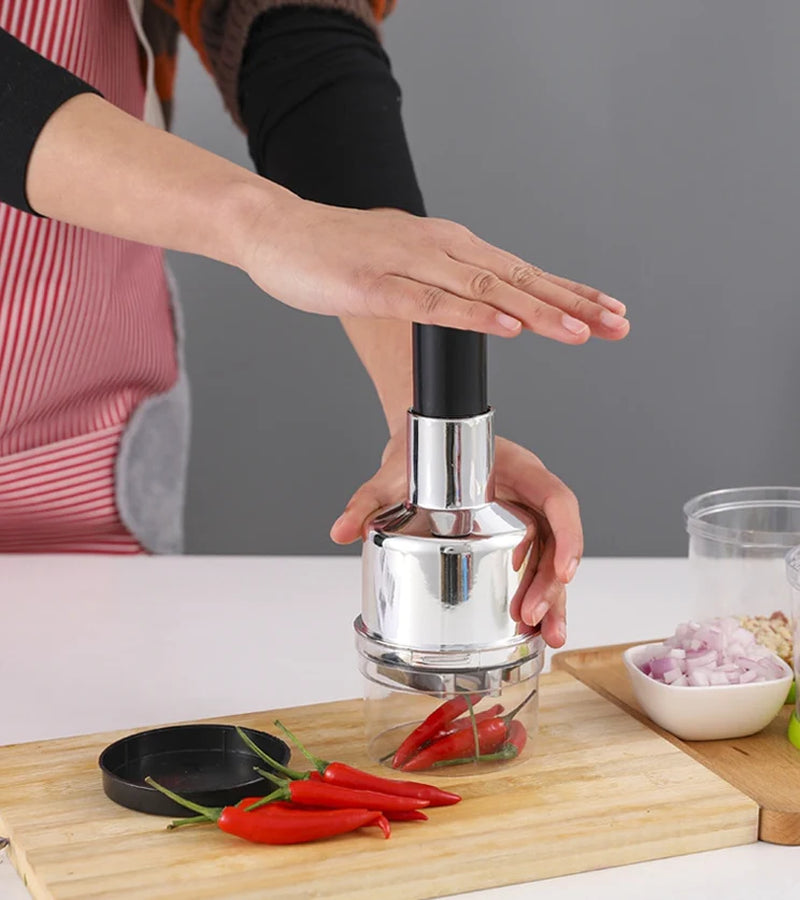 Professional Vegetable and Fruit Chopper with Onion and Garlic Dicing, Slicing, and Peeling Functions