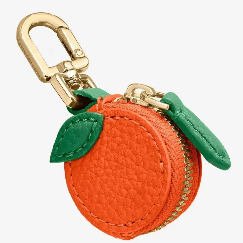 🍒 Mini Cherry & Strawberry Coin Purse – Cute Korean Style Keychain Bag 🍓