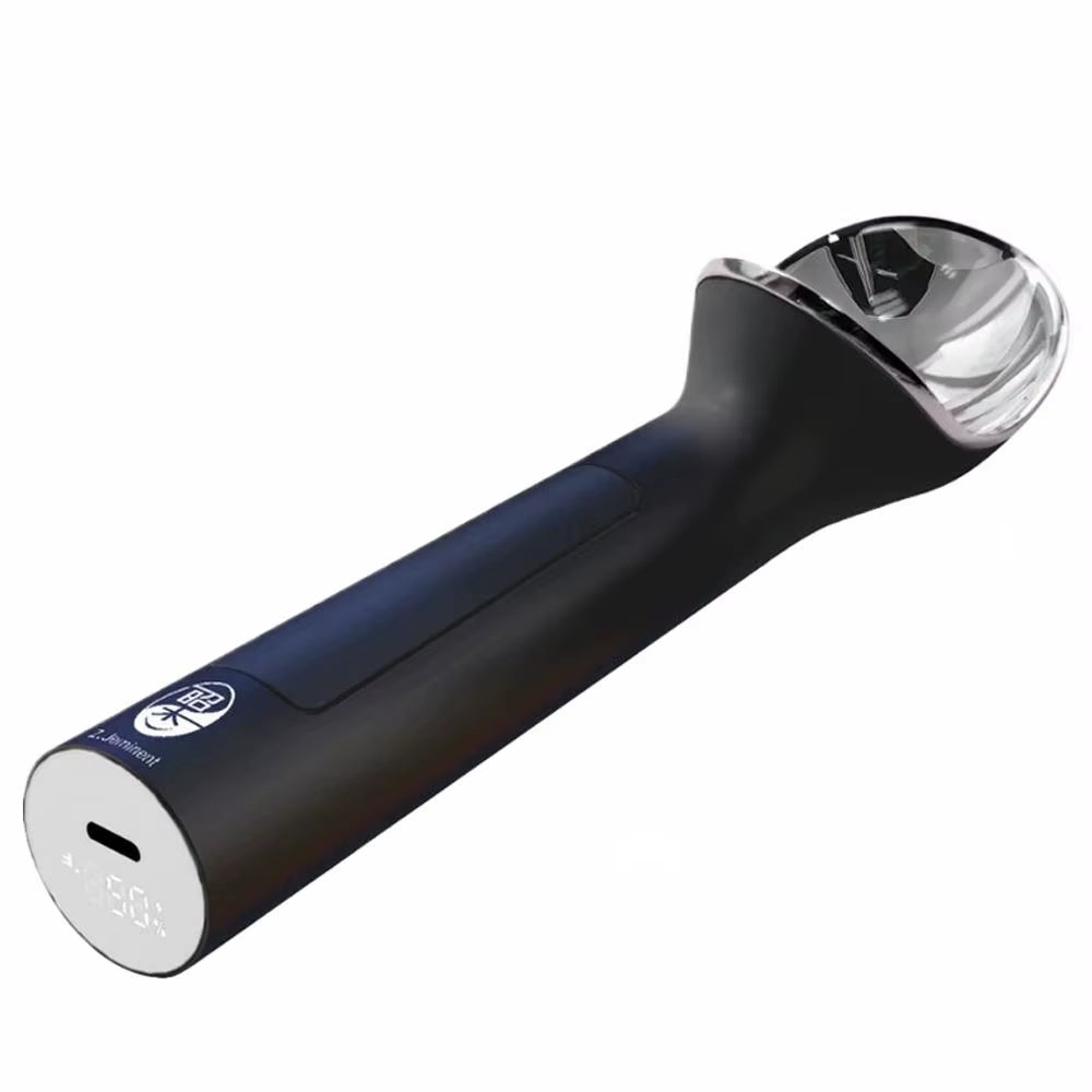 Rechargeable Electric Ice Cream Scoop with LED Display - Effortless Scooping for Ice Cream Enthusiasts, Ideal Kitchen Gift