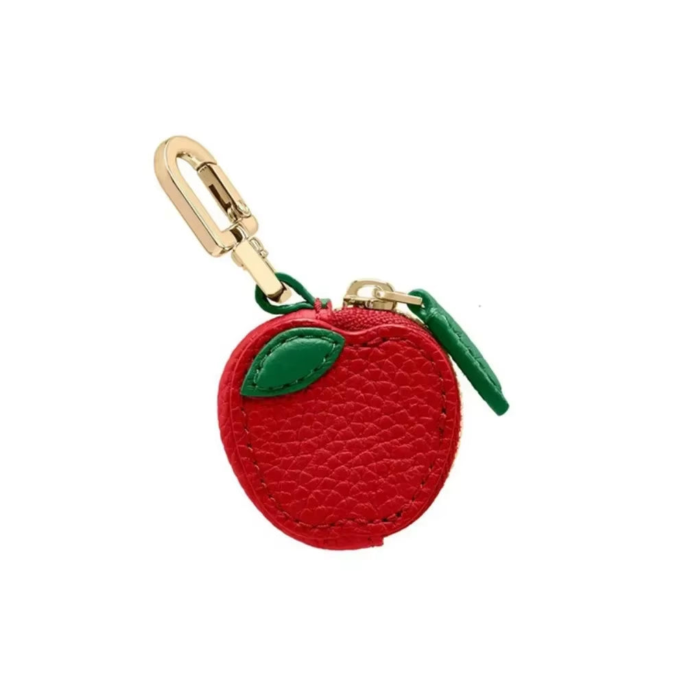 🍒 Mini Cherry & Strawberry Coin Purse – Cute Korean Style Keychain Bag 🍓