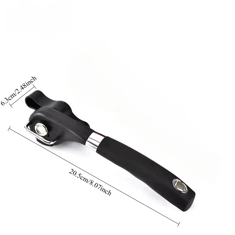 Automatic and Manual Can Opener with Safety Features - High Power Electric Jar and Tin Opener for Kitchen Use