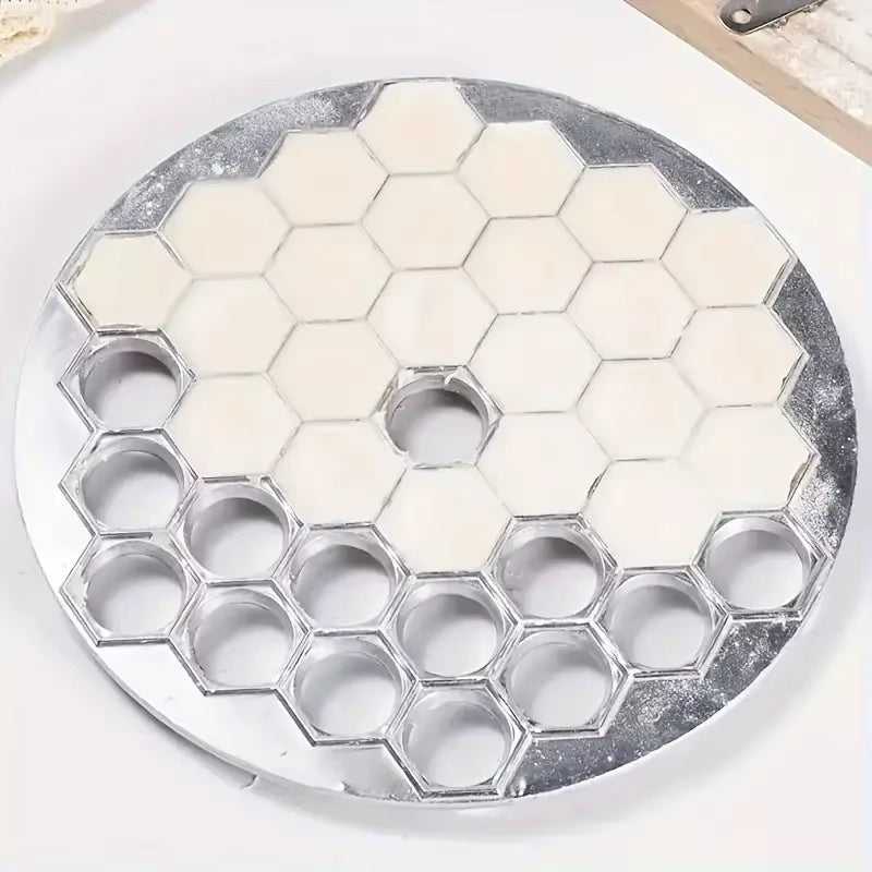 Effortless 37-Hole Aluminum Ravioli Maker - Perfect for Handmade Dumplings and Pastries!
