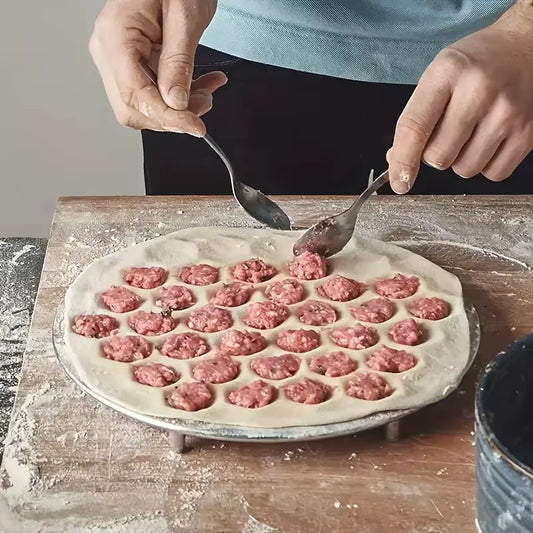 Effortless 37-Hole Aluminum Ravioli Maker - Perfect for Handmade Dumplings and Pastries!