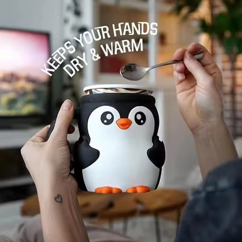 3D Printed “Pebbles the Penguin” Ice Cream Pint Container with Anti-Freeze Handle