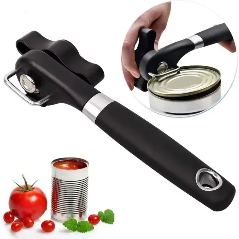 Automatic and Manual Can Opener with Safety Features - High Power Electric Jar and Tin Opener for Kitchen Use