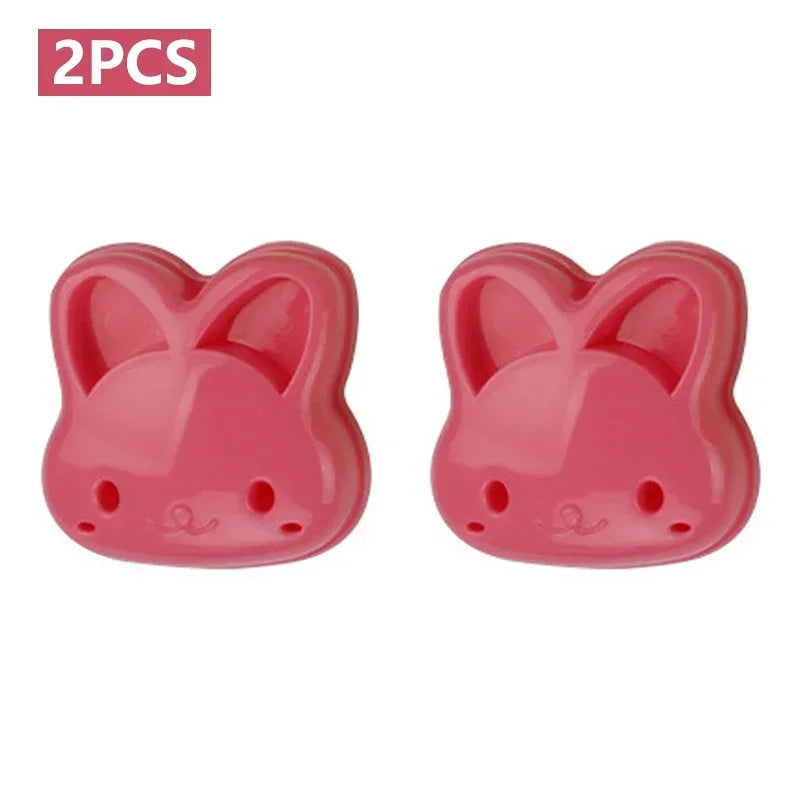 Set of 2 Animal-Shaped Sandwich Molds for Bread, Cake, and Biscuit Embossing - Cookie Cutter Baking Tools