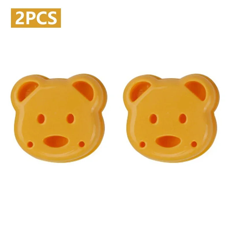 Set of 2 Animal-Shaped Sandwich Molds for Bread, Cake, and Biscuit Embossing - Cookie Cutter Baking Tools